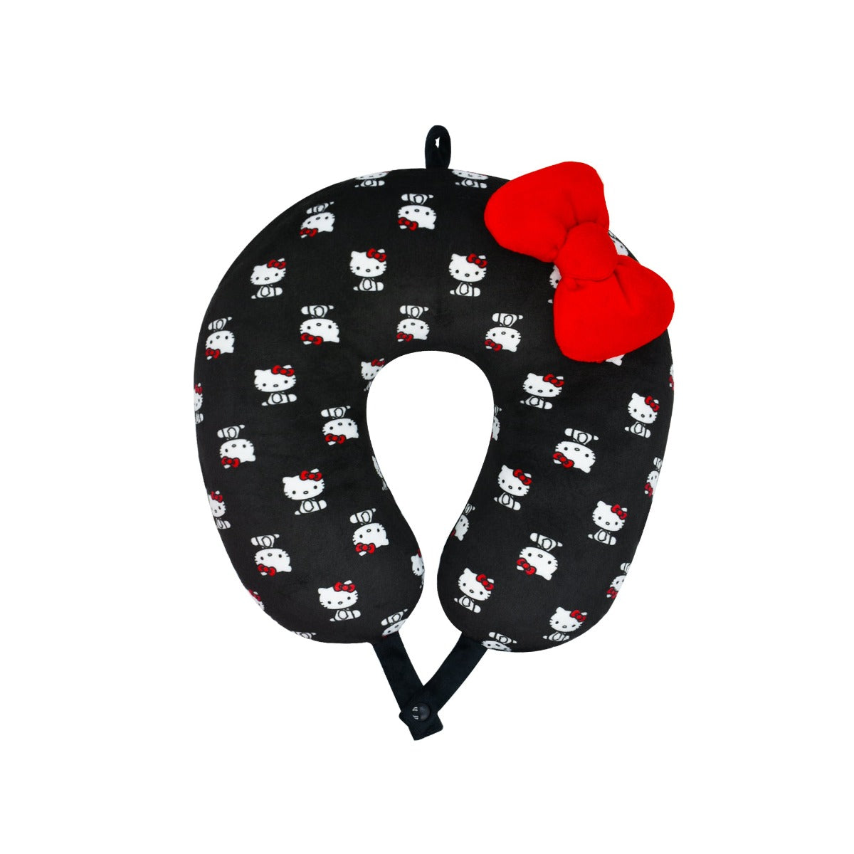Hello_kitty_black_with_red_bow_neck_pillow_Ful
